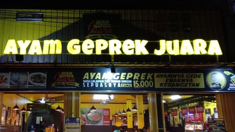 franchise ayam geprek juara