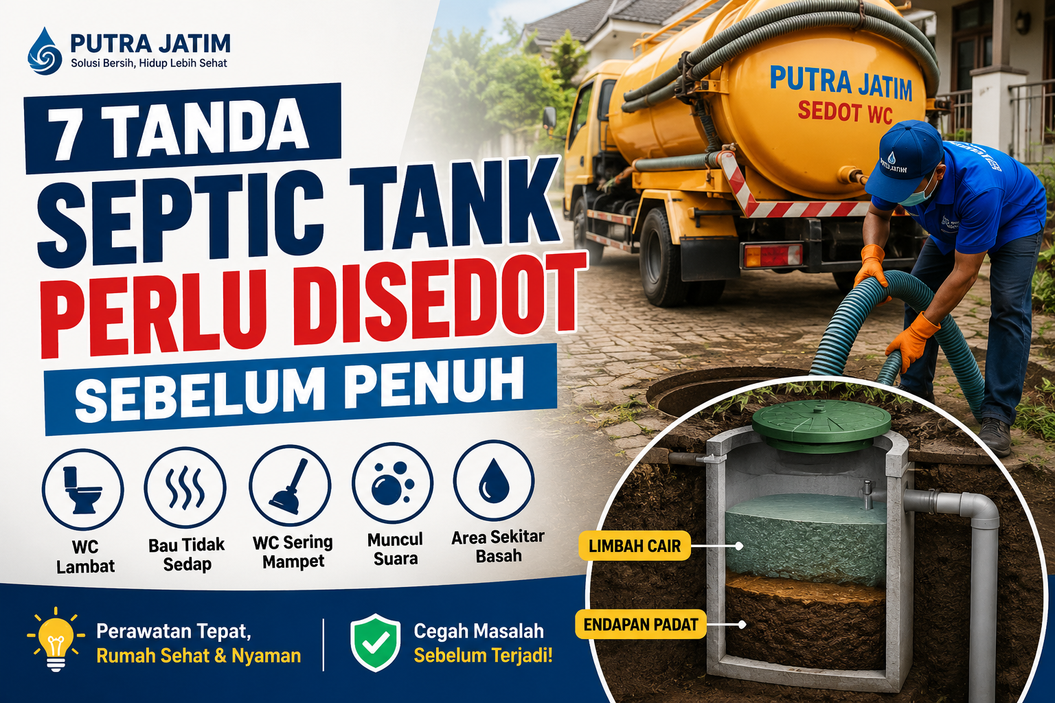 Tanda septic tank perlu disedot sebelum penuh