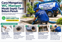 WC mampet padahal septic tank belum penuh dan penyebab saluran tersumbat